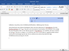 Verankerung mit Word mit nur einem Klick